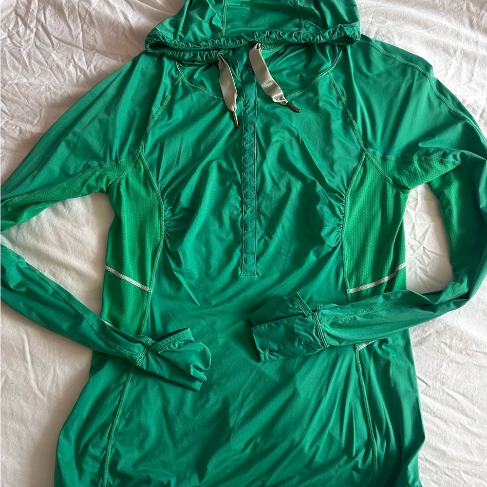 Lululemon Green Button-Up Activewear